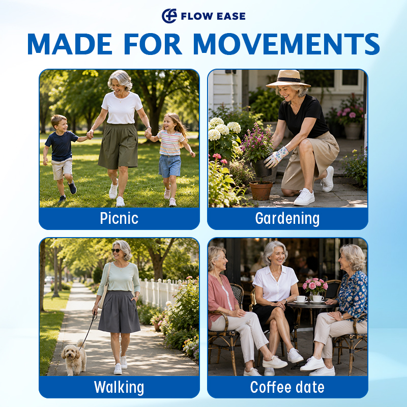 Made for movements: picnic, gardening, walking, coffee date